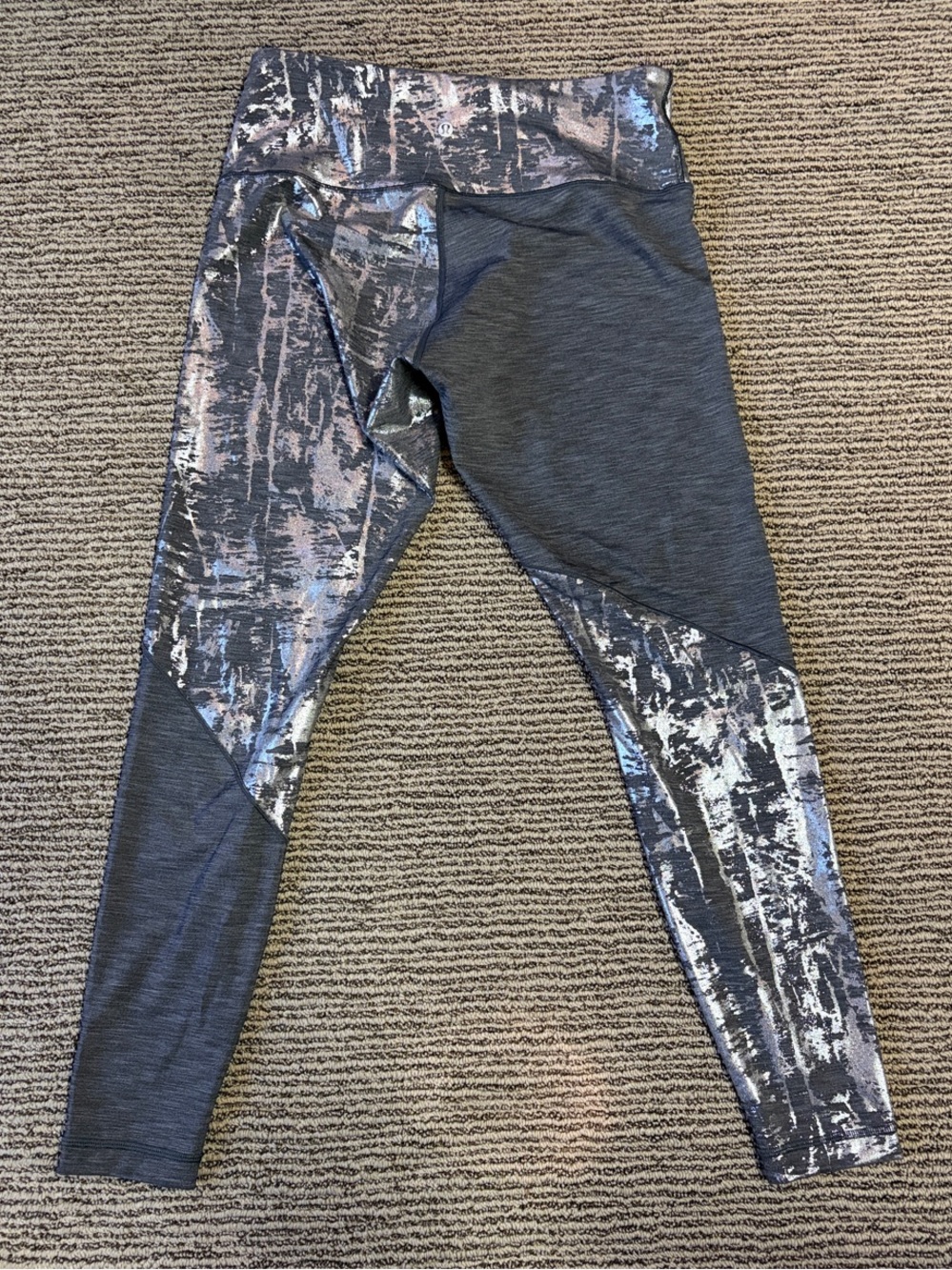 Lululemon Metallic Abstract Print Leggings - Great Shape! Size 12
